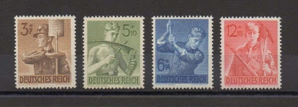 Michel Nr. 850 - 853, Arbeitsdienst postfrisch.